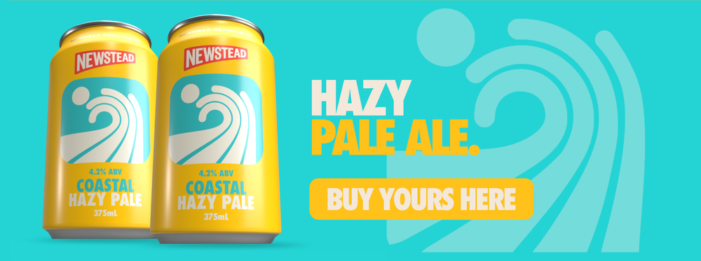 Newstead Brewing Co, Pale Ale, Hazy Pale Ale, Ale Beer, Tropical Beer, Independent Brewery, Brisbane Craft Beer, Brisbane Brewery, Family Business, tropical pale ale, Queensland beer, surf life, saving local